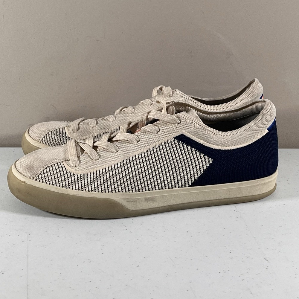 Rothy's Shoes Women's Size 10W Athletic Sneaker Beige Round Toe - Picture 2 of 11